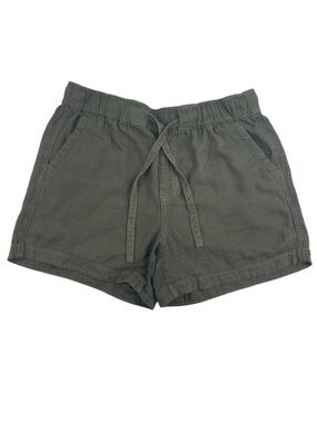 Reitmans Womens Casual Knit Drawstring Pull On Shorts Olive Green Size 10